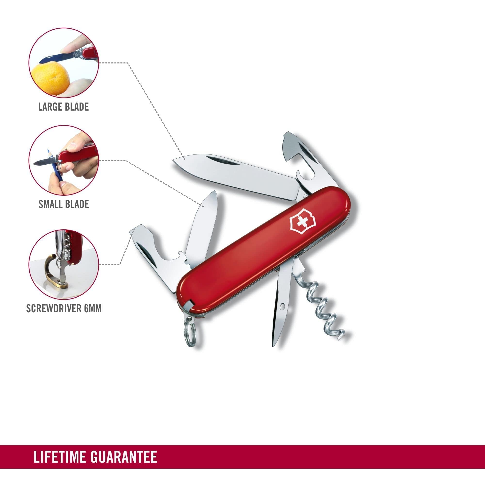 Victorinox Tourist, 84mm, Red, Swiss Made (0.3603) : Amazon.in